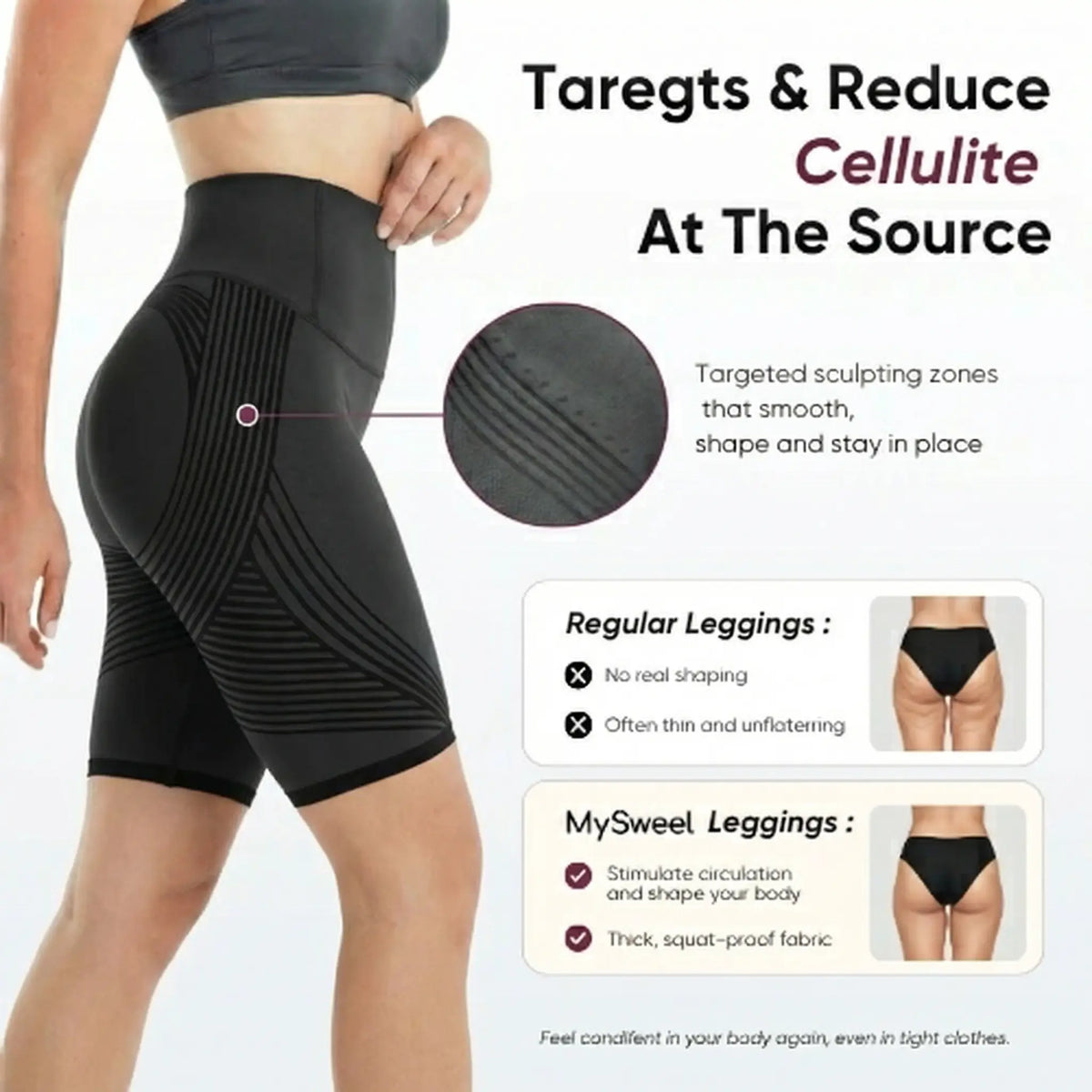 3D Anti-Cellulite Short